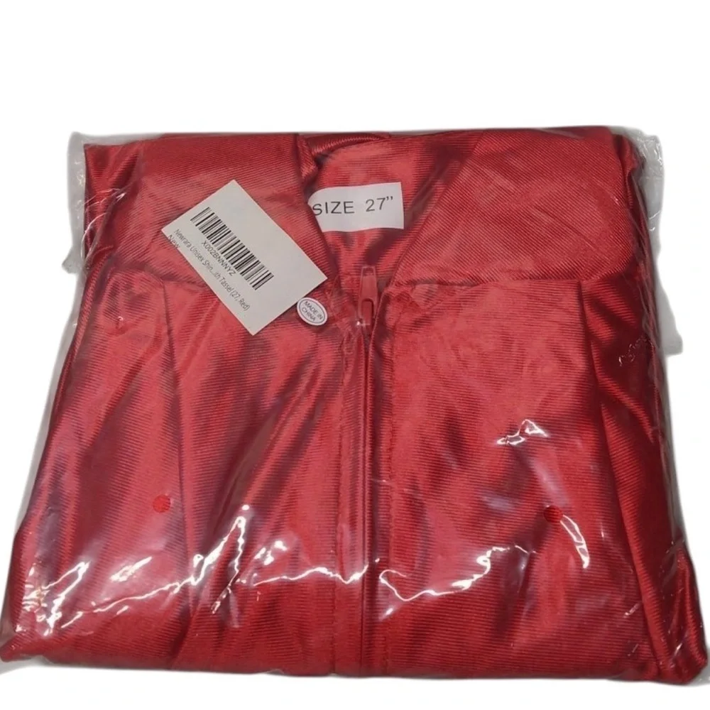 Kindergarten Red Graduation Cap and Gown Set